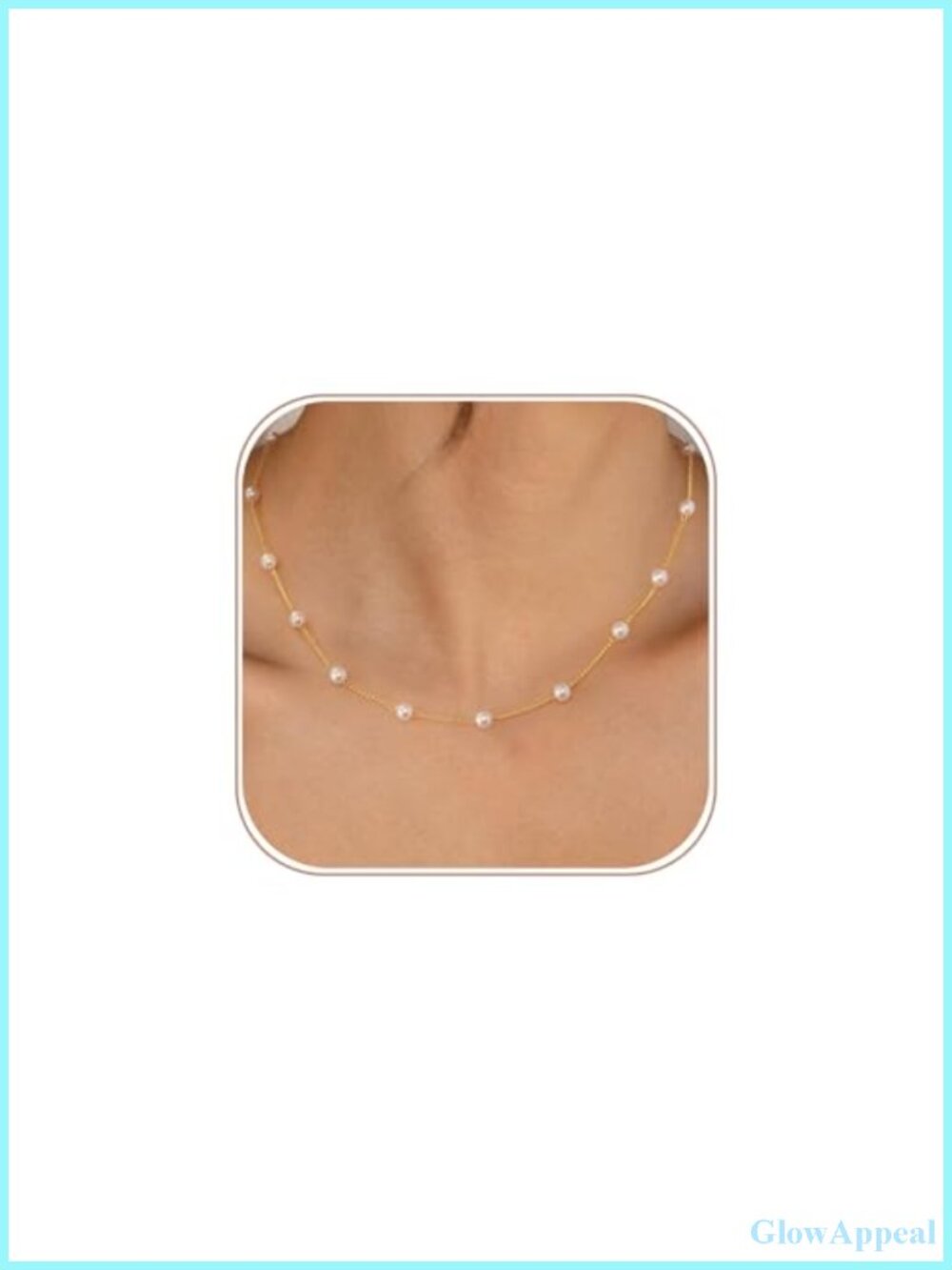 14K Gold Plated Pearl Choker Necklace Adjustable Wedding Jewelry